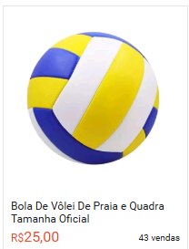 bola de volei promoção